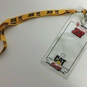 Bill Davis Lanyard Credential Holder #22 NASCAR
